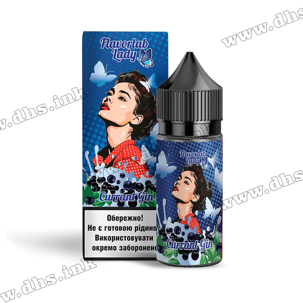 Набор для самозамеса Flavorlab Lady Salt 30 мл (50 мг) - Currant Gin (Смородиновый Джин)